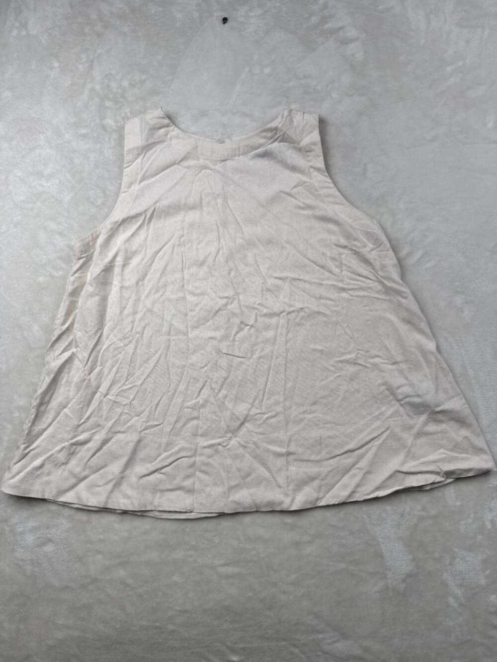 Banana Republic Womens Sleeveless Ivory Linen Top Size M